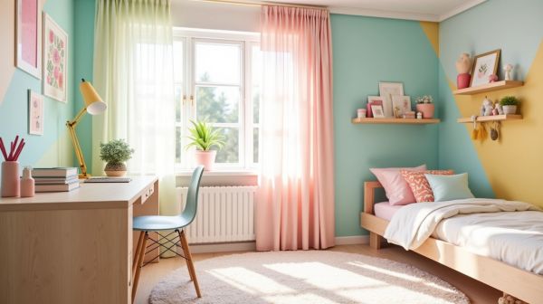 Transformez la chambre d'ado avec du papier peint tendance